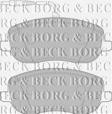 BORG & BECK bbp1826 -  Комплект тормозных колодок, дисковый тормоз